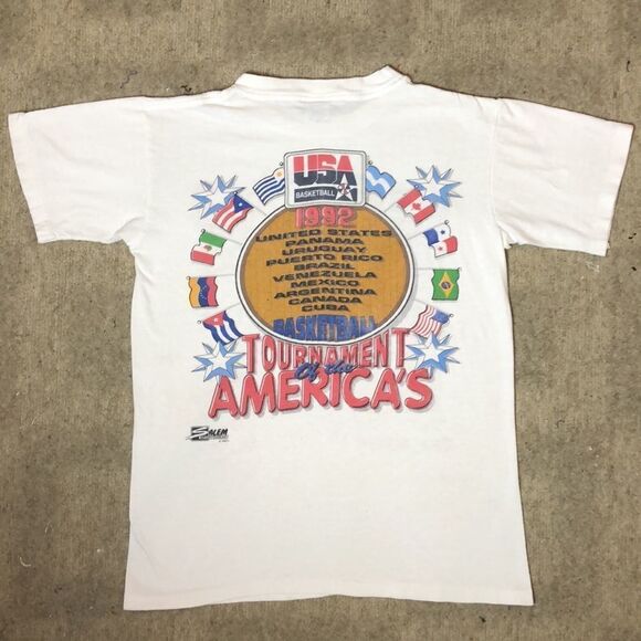 Vintage Iconic “Dream Team” 1992 USA Basketball T-Shirt | 2-sided | Small - Picture 2 of 8